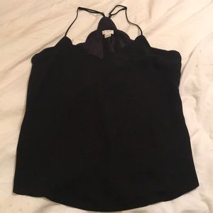 black scallop top tank top